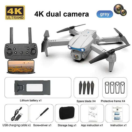 2024-es új, legújabb drón kettős 4K Ultra HD kamerával