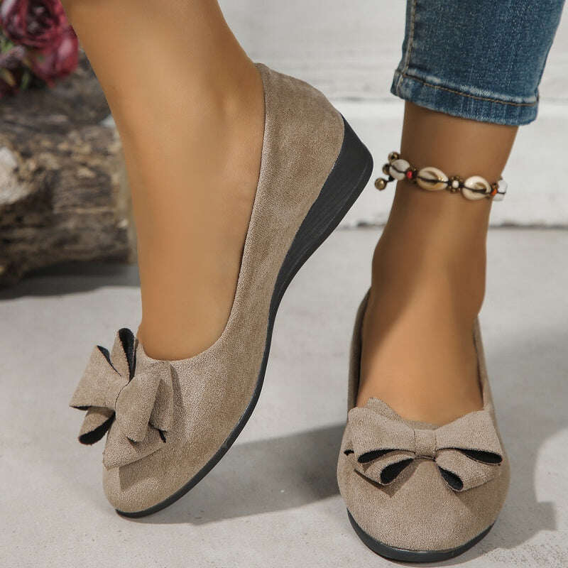 Mocassim plataforma com laço