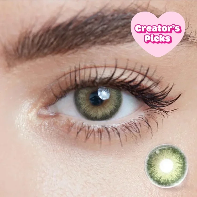 🔥 Buy one get one free ⌛ Norwegian Wood / Olive Green（DIA : 14.2mm；G.DIA : 13.6mm；BC : 8.7mm） | 6 Months, 2 pcs