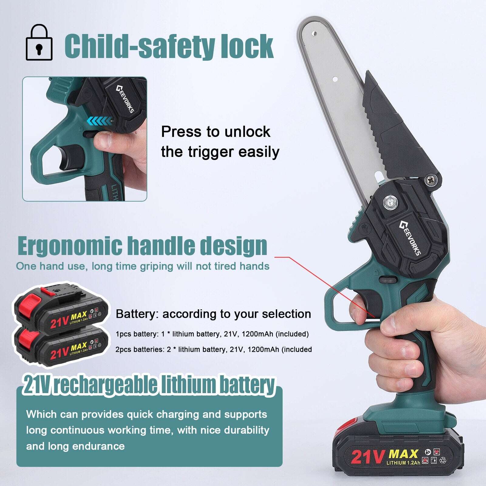 Motosserra elétrica sem fio Solution4You™