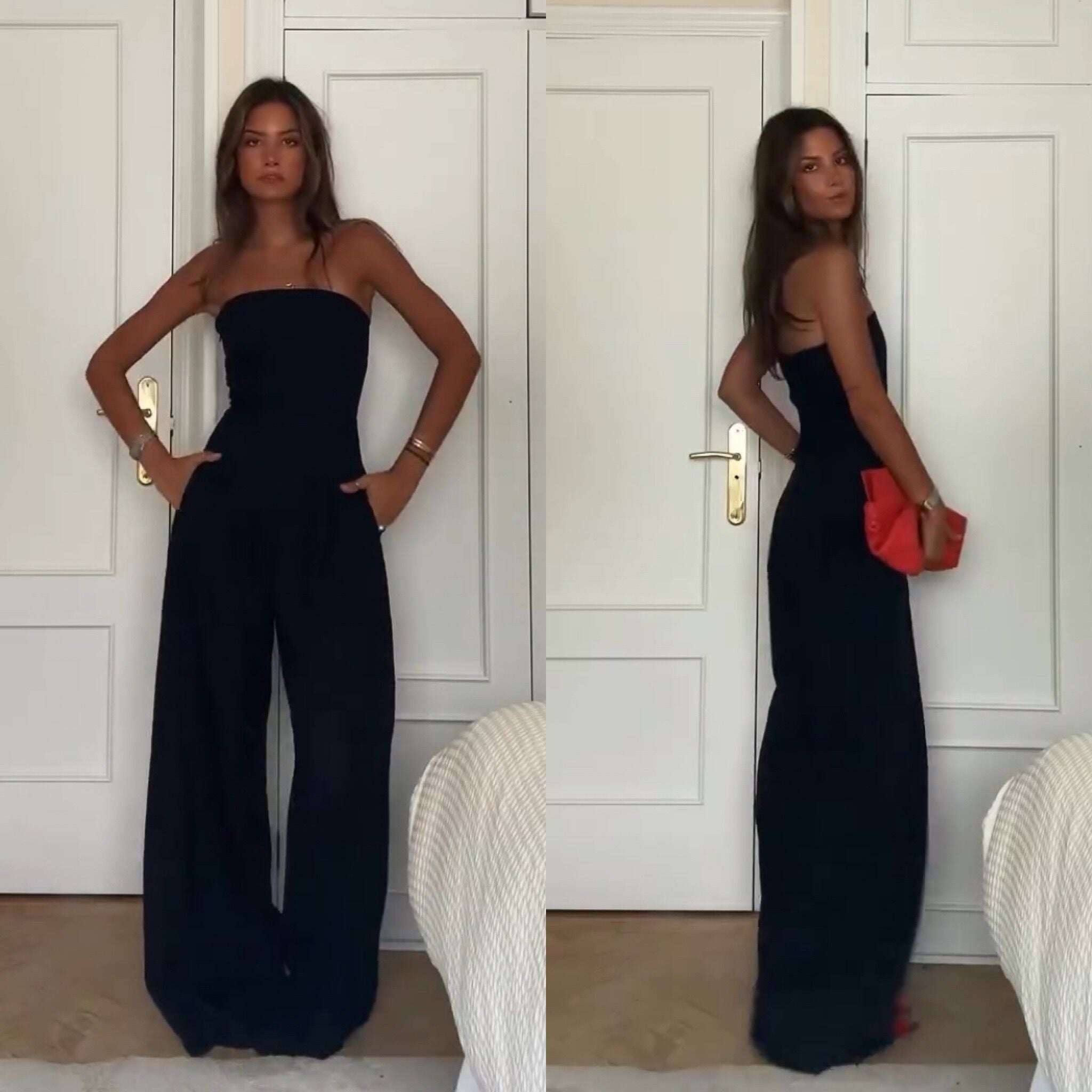 JUMPER DE PERNAS LARGAS PARA MULHER DE VERÃO À MODA