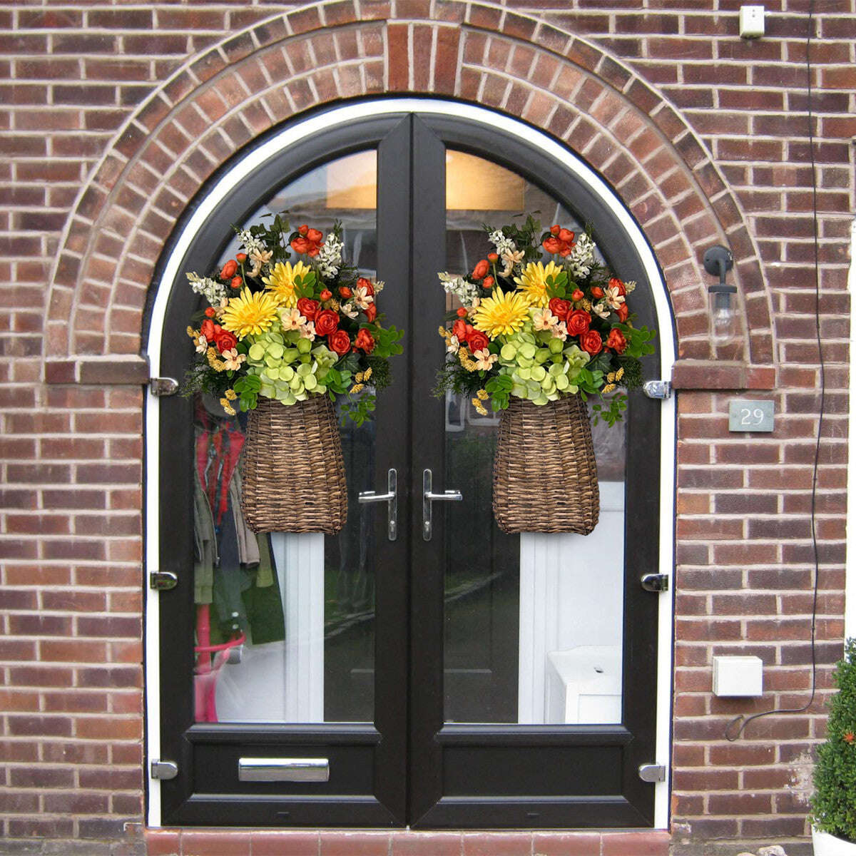 💐Dveřní věnec z divokých květů a pryskyřníků💐(🎁Sleva 45%🎁)