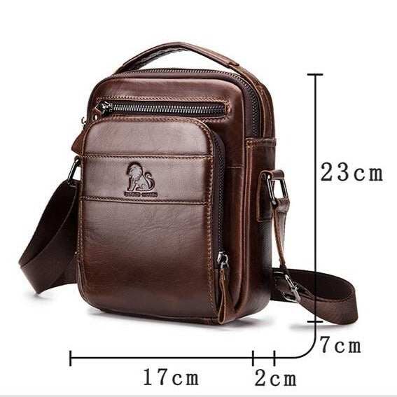 Skórzane męskie torby na ramię Crossbody Messenger Bag