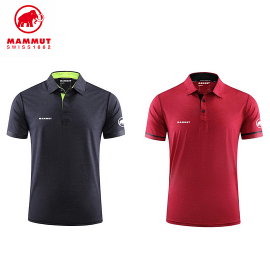 Camisas polo masculinas MAMMUT®, pacote com 2