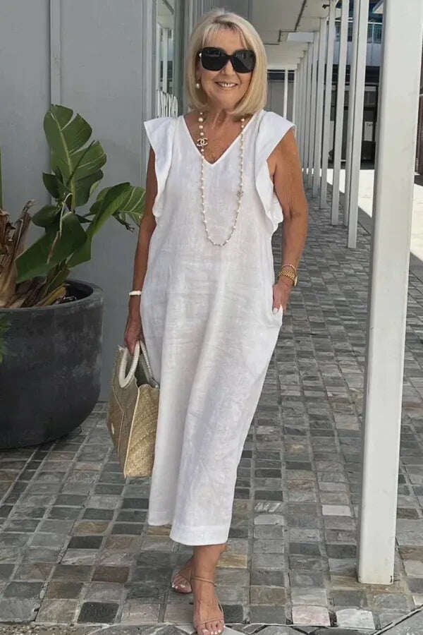 UMJETNIČKA CASUAL HALJINA BEZ RUKAVA