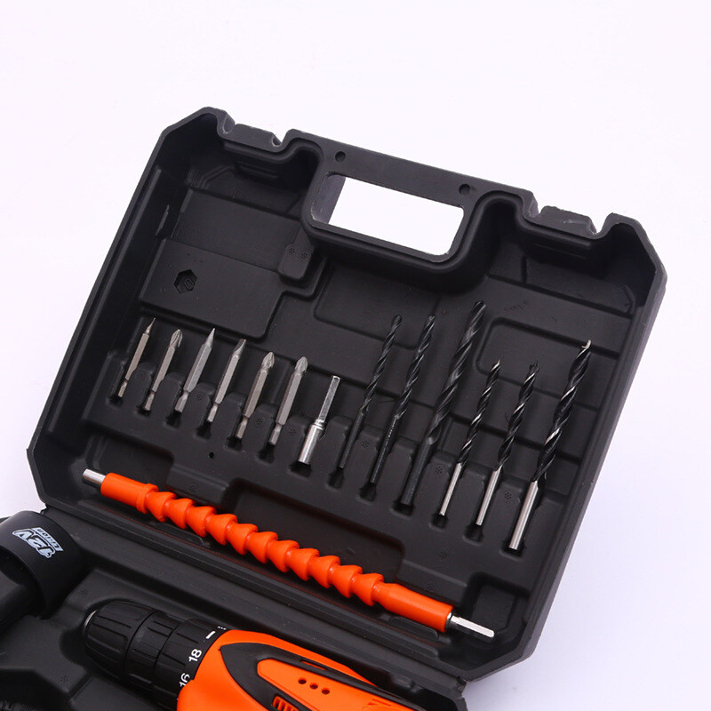 实用家用五金工具工具箱 多功能手提便携锂电钻 装修修理工具箱