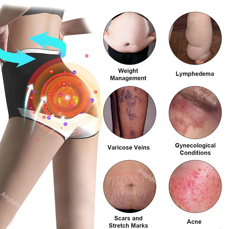 Shorts modeladores de turmalina autoaquecidos de fibra de titânio de grau médico 🔥