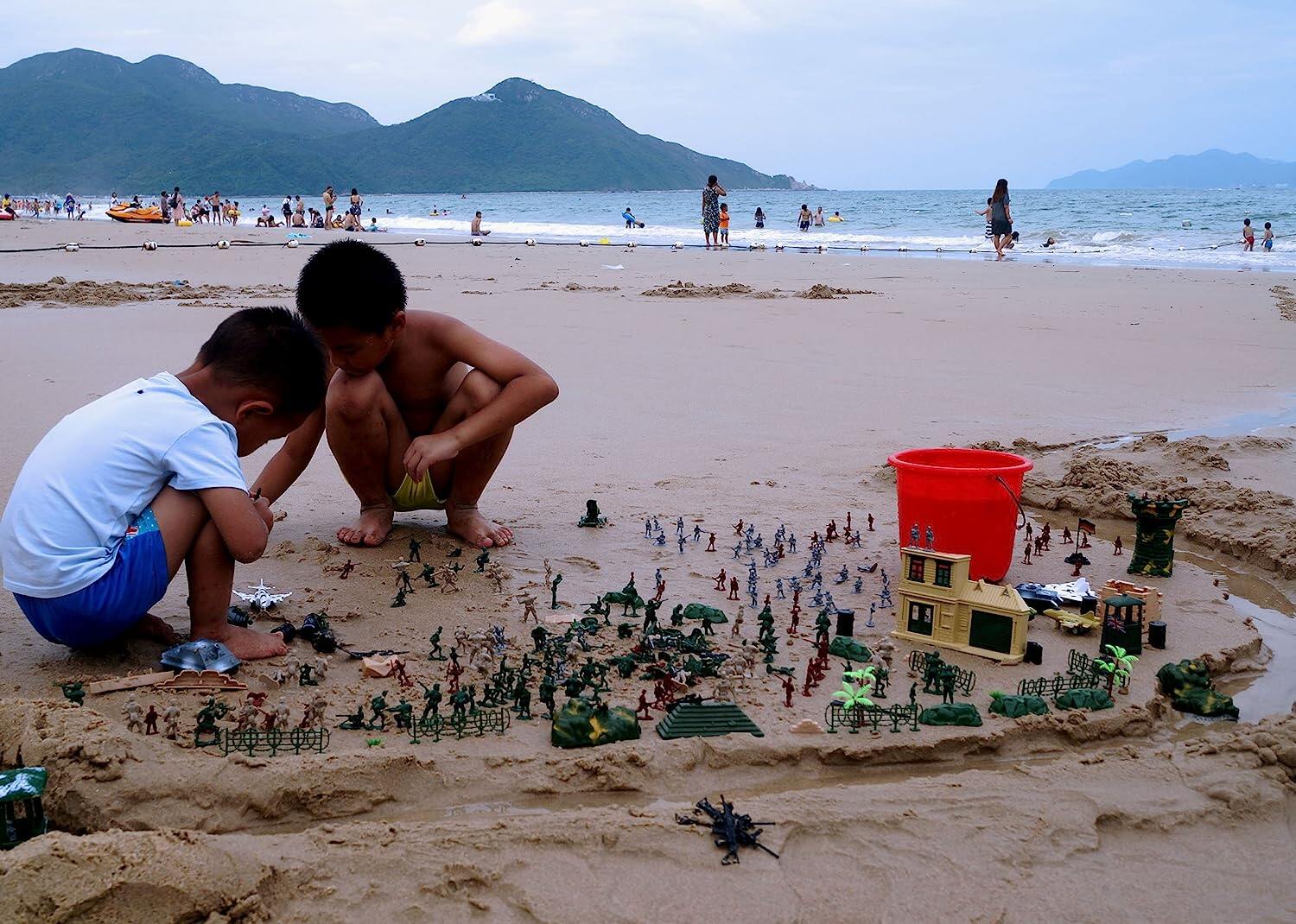 Cp-Tree Enorme Jogo de Campo de Batalha Simulado 300 Peças Conjunto de Base Militar Terno Conjunto de Jogo Militar