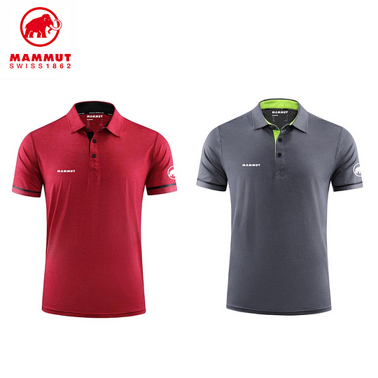 Camisas polo masculinas MAMMUT®, pacote com 2
