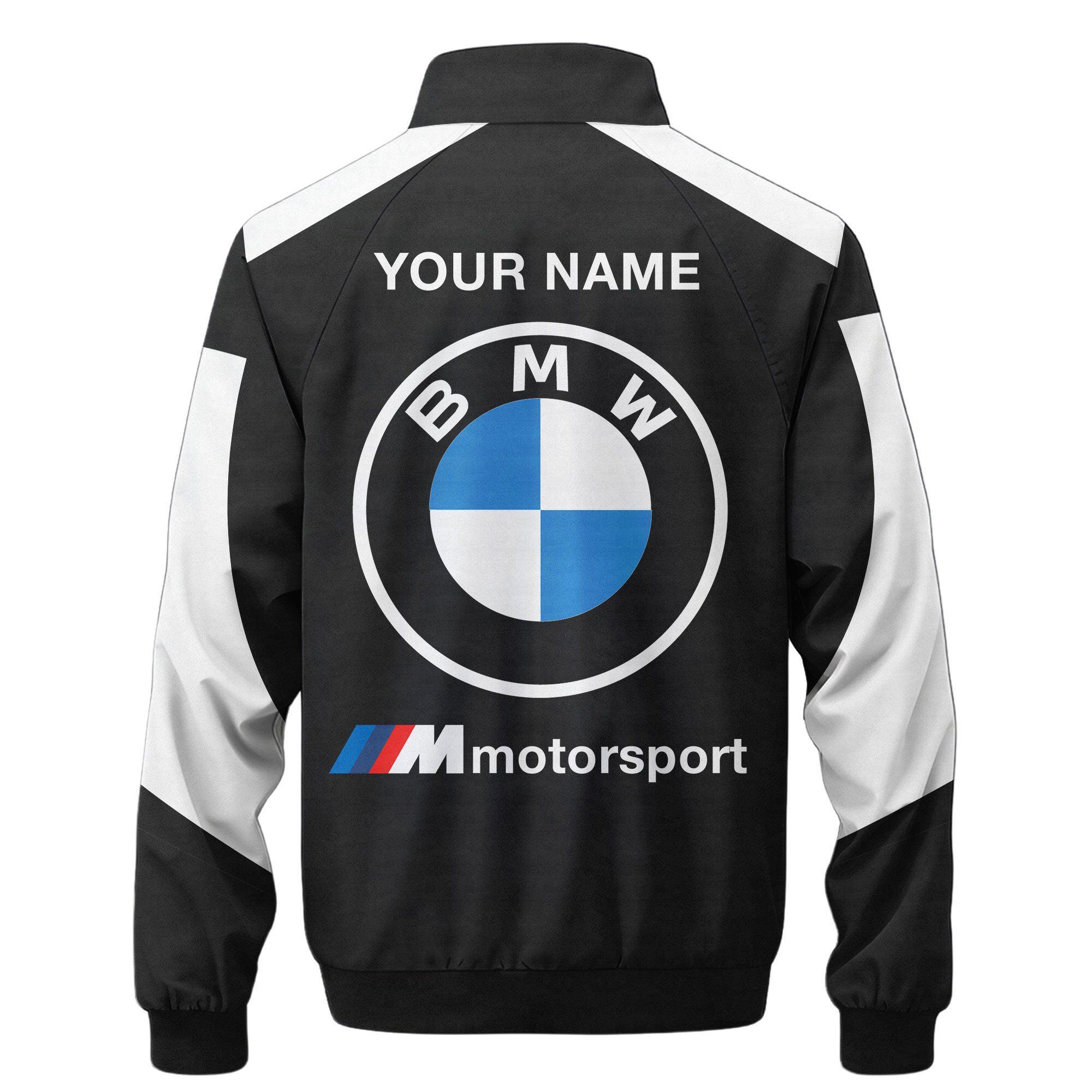 Személyre szabott BW Motorsport V2 Zipper Stand gallér dzseki és melegítő szett