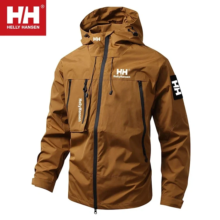 Jaqueta masculina de água quente e à prova de vento 2024