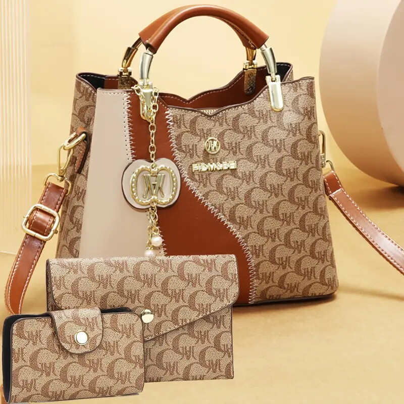 New Fashionable and High-end Three-piece Set of  Handbag