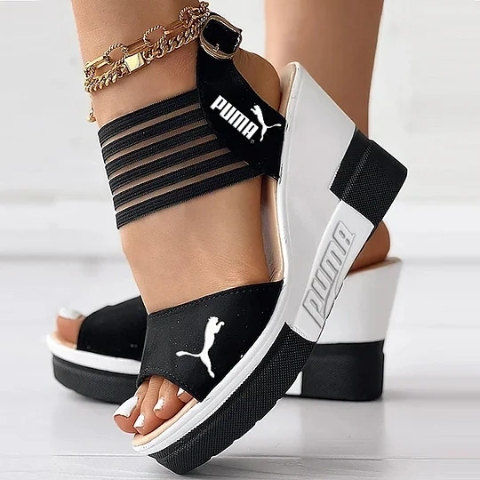 Sandálias de plataforma Puma 2025 Wedge para mulheres