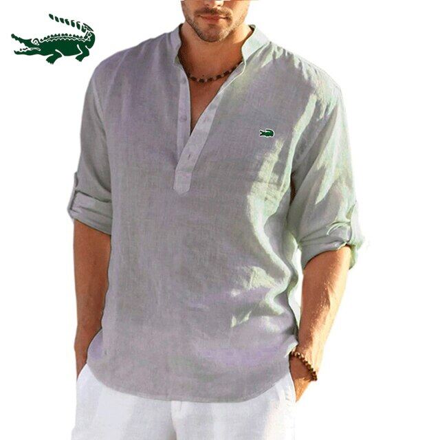 camisa de algodão havaiana