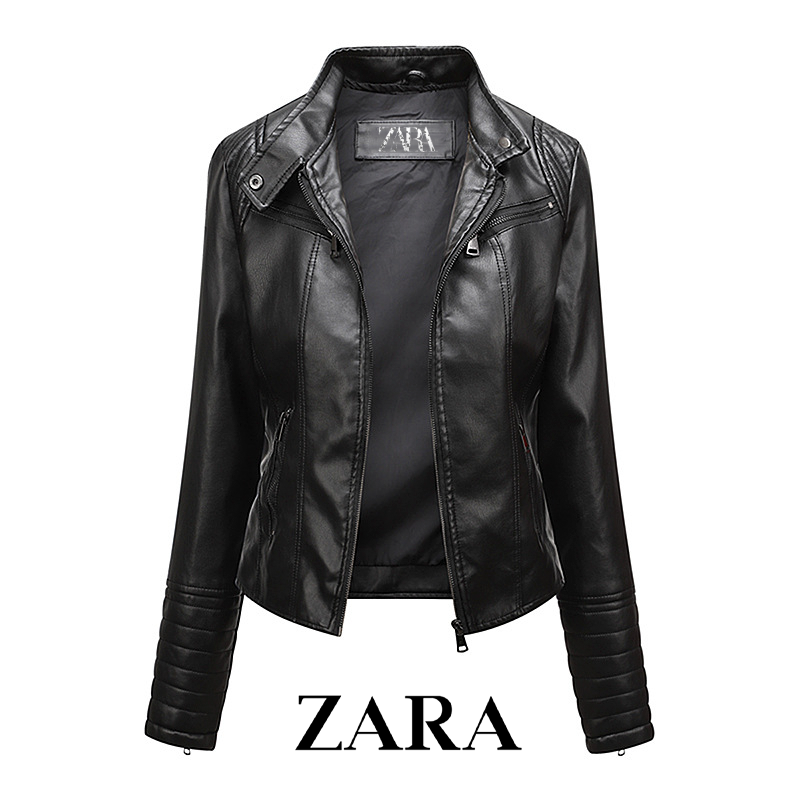 [ZARA] Jaqueta de couro feminina (disponível na primavera, outono e verão)