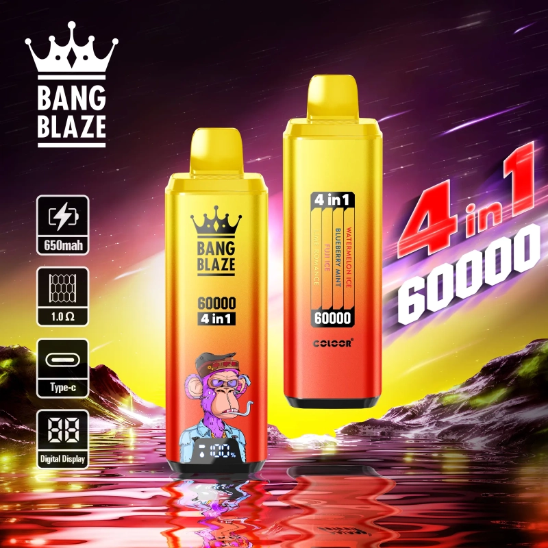 Bang Blaze 60000 60k puffs 4 in 1 flavors vape