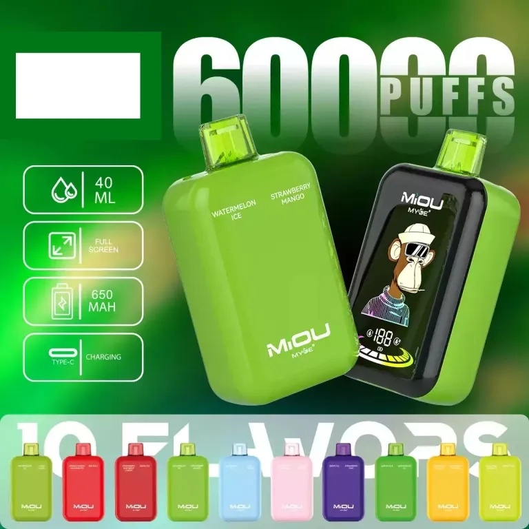 MYDE 60K Puffs 2IN1 Disposable Vape Blueberry Ice & Fizzy Cherry