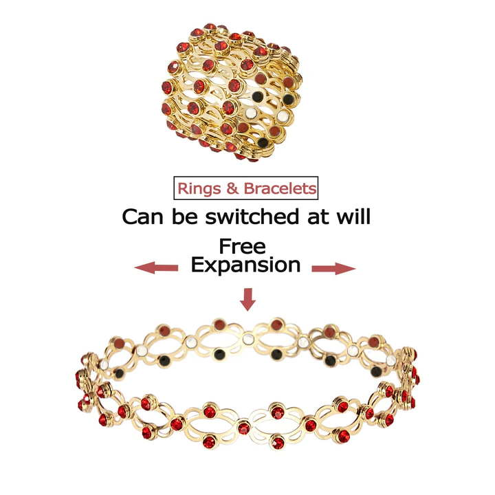 PreSlim 2 em 1 Anel Pulseira Transformadora de MagneticTherapy Ajustável