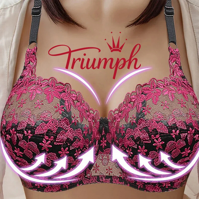 Sutiã ajustável Triumph com renda bordada (M-7XL)