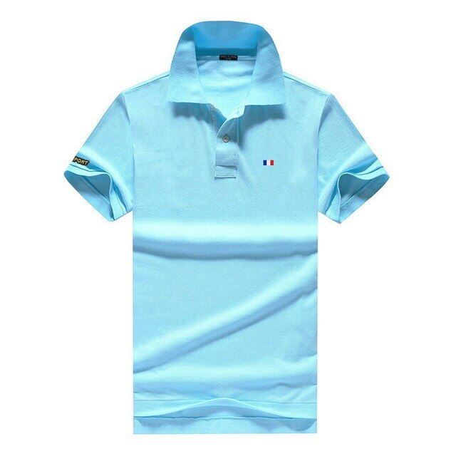 Camisa polo masculina manga curta com absorção de umidade e elasticidade com secagem rápida + proteção UV