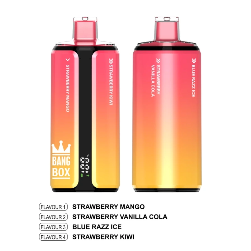 Bang Box 160,000 Puffs Mango Strawberry + Strawberry Vanilla Cola + Blue Razz Ice + Kiwi Strawberry
