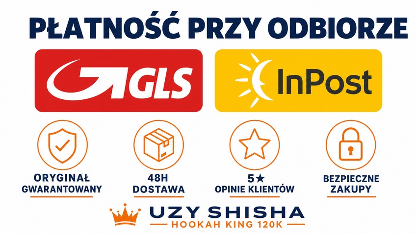 UZY Shisha Hookah King 120K - Płatność przy odbiorze COD Polska
