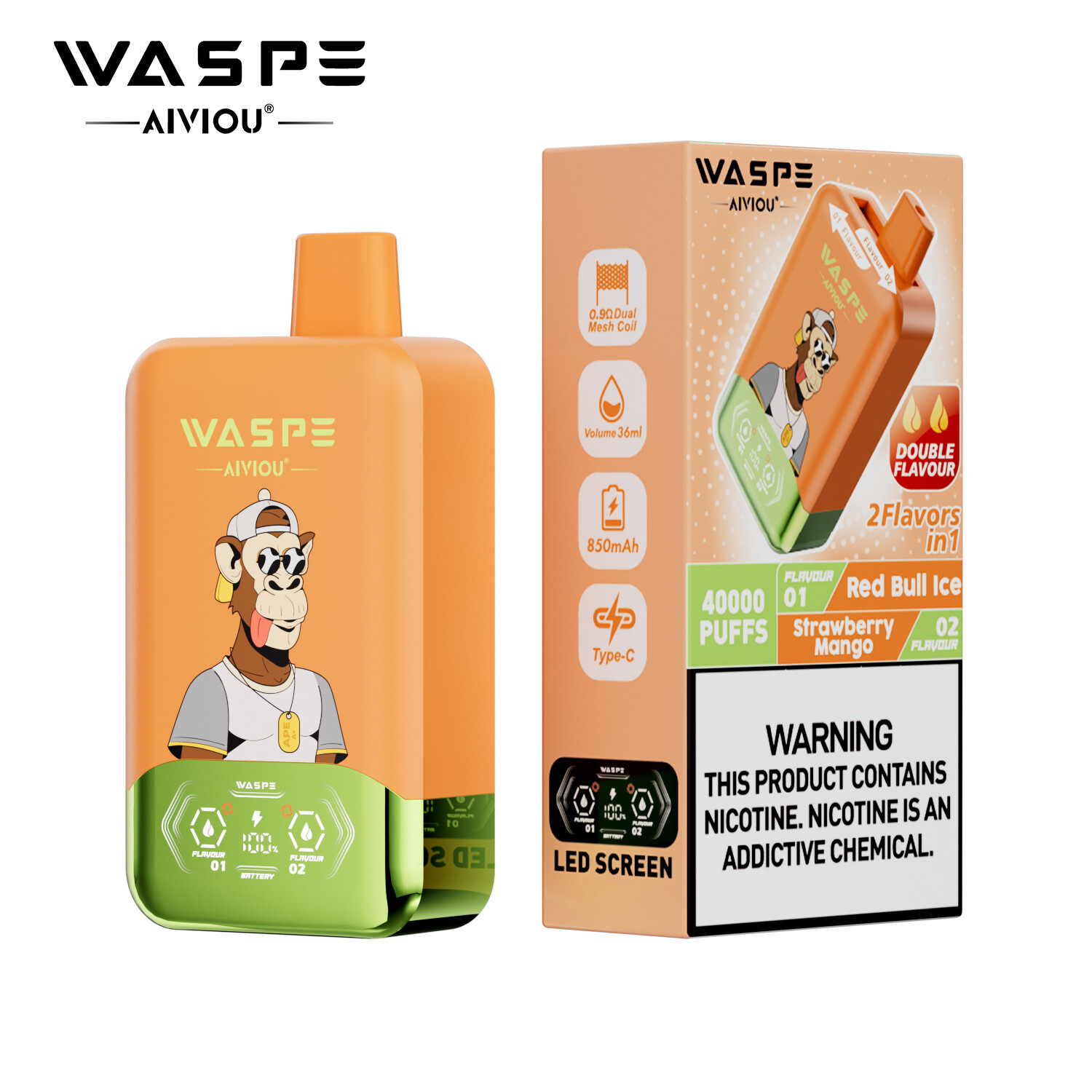 WASPE 40000 PUFFS Dupla Íz
