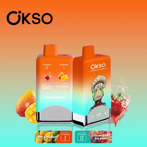 OKSO Dual Taste 60000 Puffs Wholesale 60K Disposable Vapes
