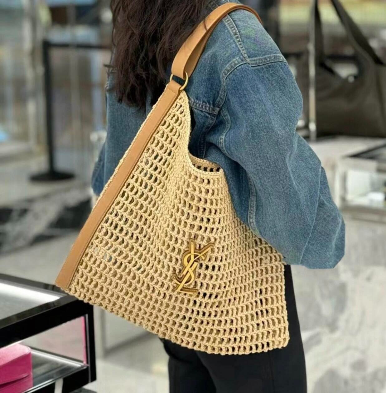Bolsa YSL SAINT LAURENT Raffia Oxalis (Multicolorida)