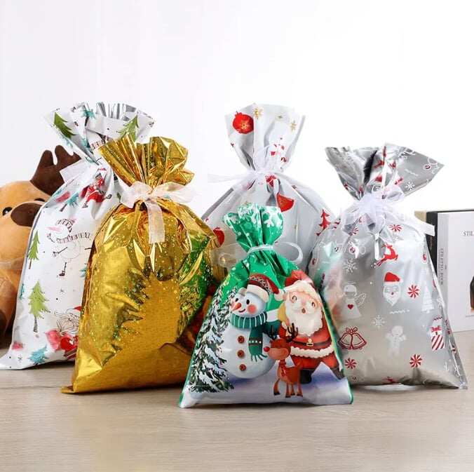 🔥GRANDE PROMOÇÃO 49% DE DESCONTO🔥🔥SACOLAS PARA PRESENTE COM CORDÃO DE NATAL