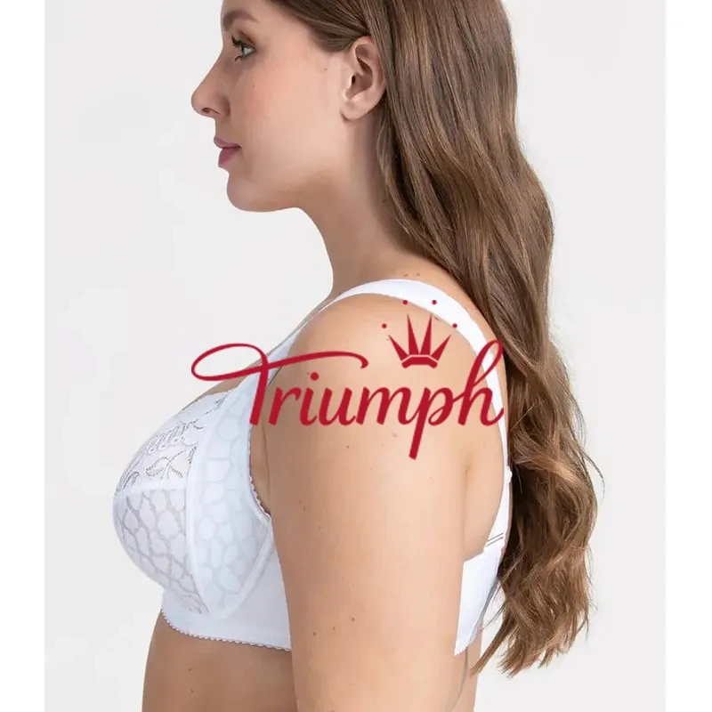 Triumph - 3 peças. 🥇Sutiã Jacquard Feminino com Fecho Frontal