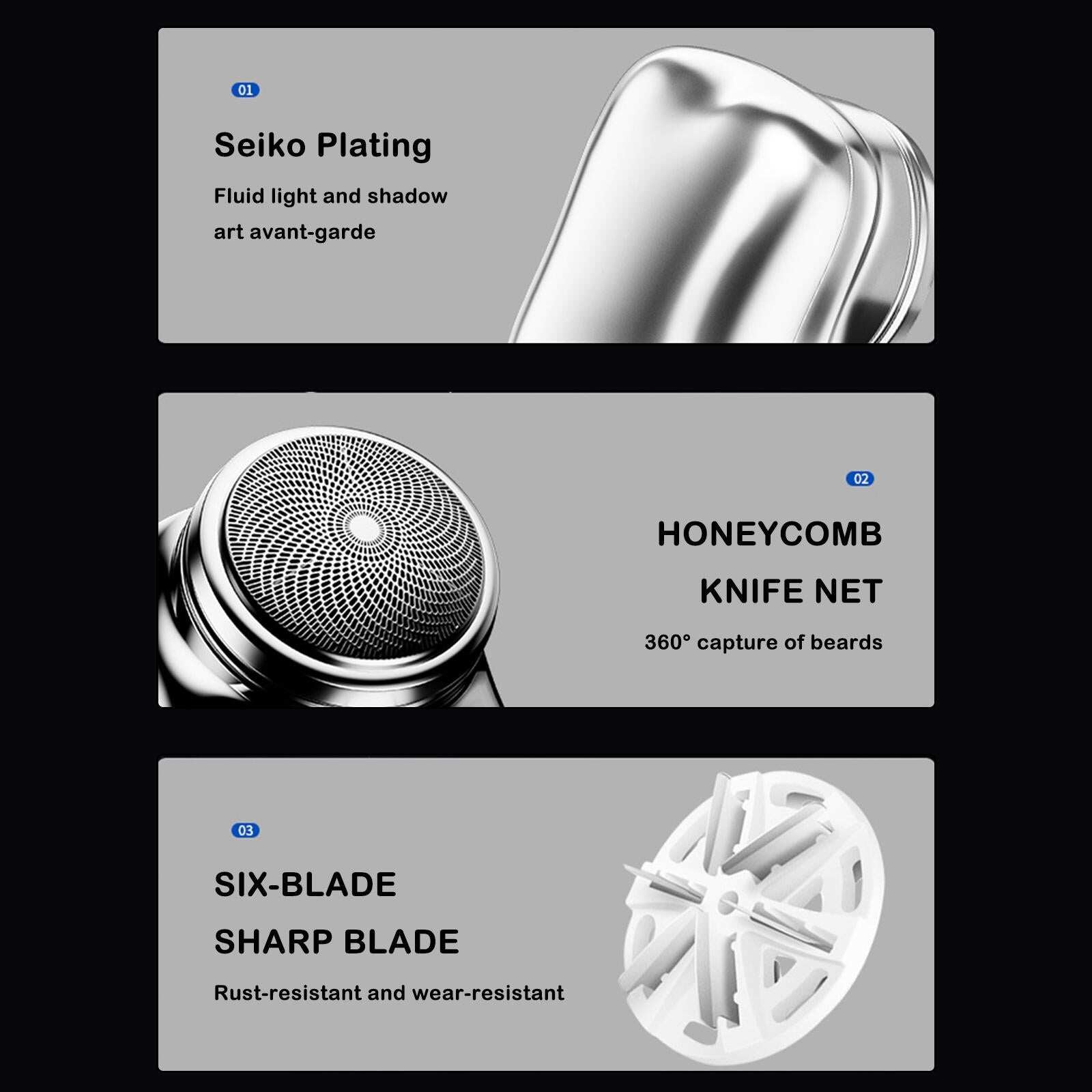 (🎄Promoção de Natal Concluída🔥🔥) Mini Barbeador Elétrico USB (Frete Grátis)