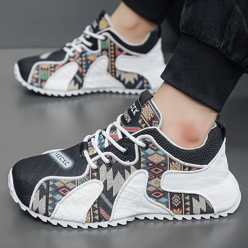 2024 Casual παπούτσια με μοντέρνες κεντημένες ραφές