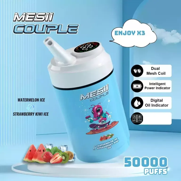 Mesii pár 50000 puffs három ízű 50k eldobható vape bulk vásárlás nagykereskedelmi