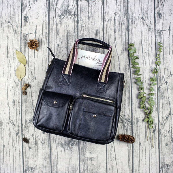 Bolsas, bolsas, bolsas de ombro em couro artificial