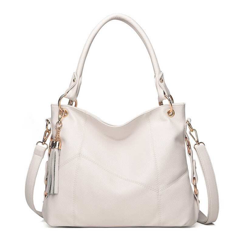 Nova bolsa de ombro de couro PU de grande capacidade