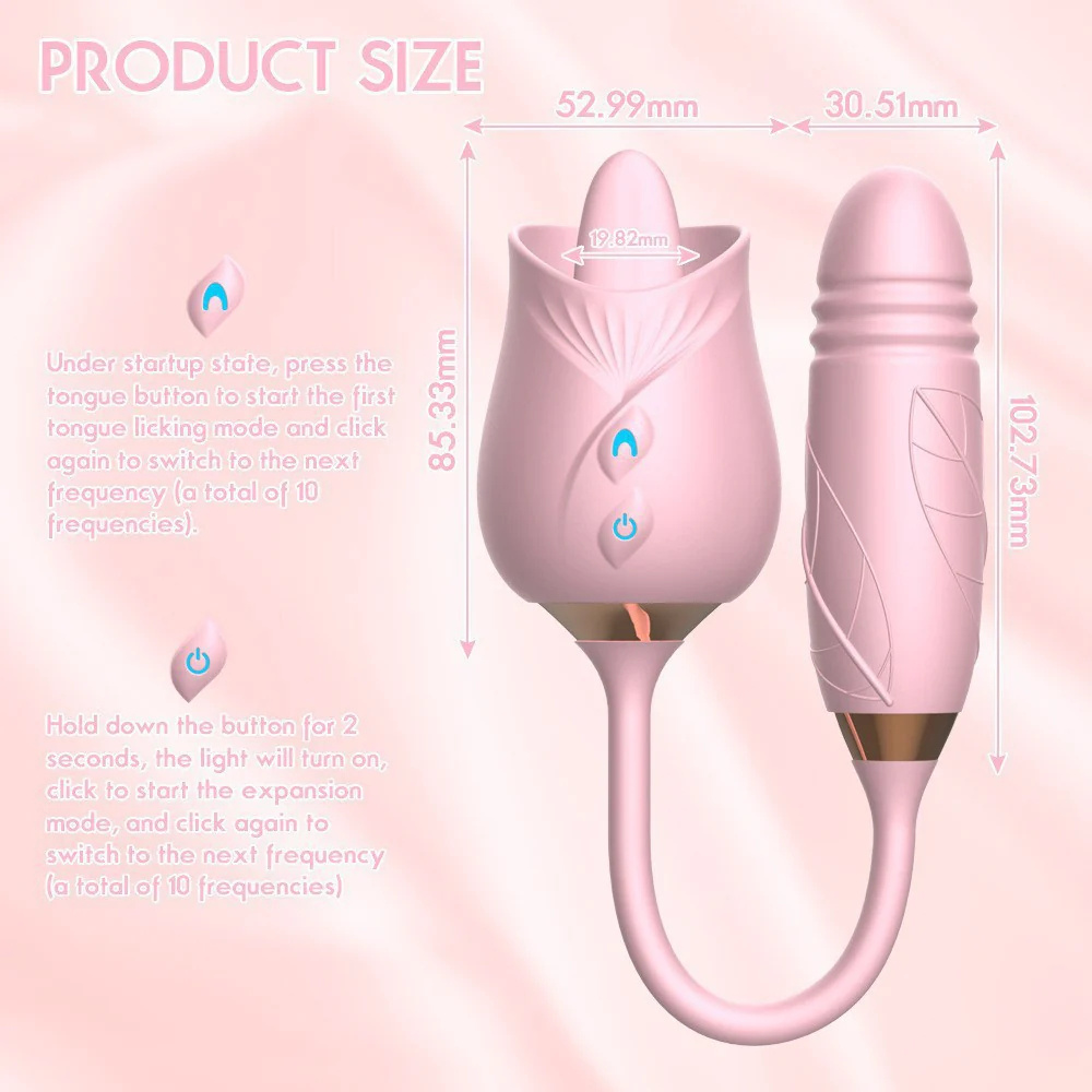 🎁Promoção imperdível de 2025👩Dispositivo de descompressão premium Rose com 10 modos de conforto