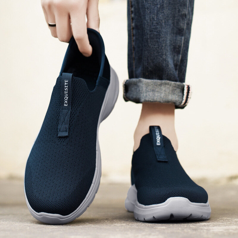 Tênis de caminhada ortopédico masculino para fascite plantar, tênis de caminhada para amortecimento extra e suporte de arco