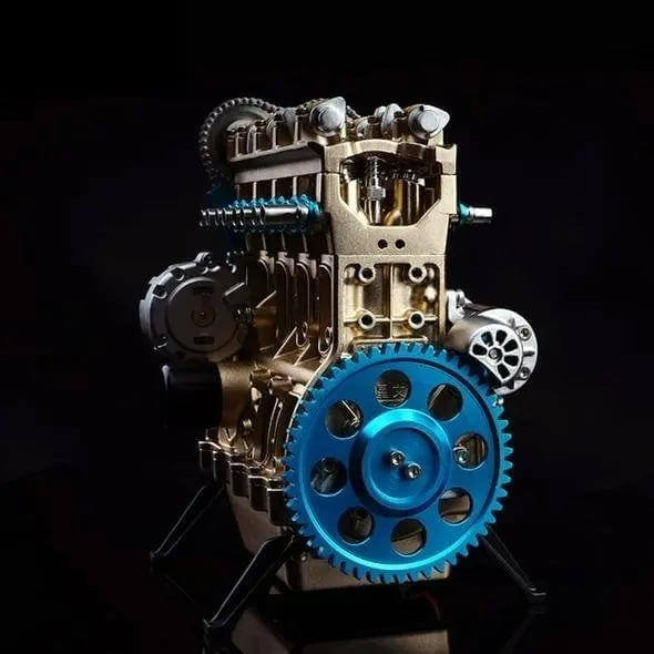 Kit de ensamblaje mecánico de motor de coche V8 de metal para aprender a armar (3 años de garantía)