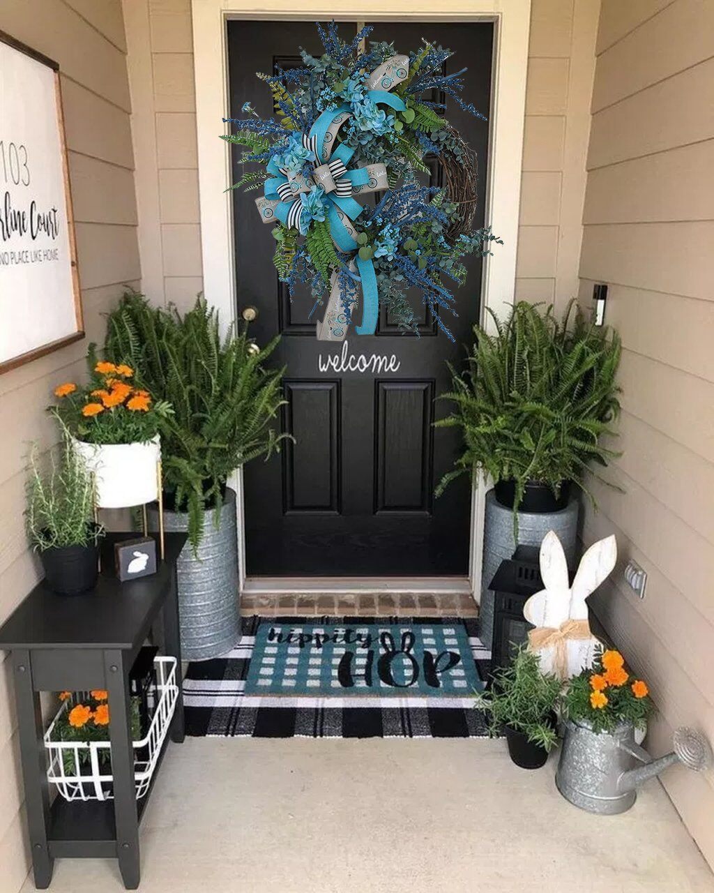 Každodenní modrý věnec z hortenzie (✨Sleva 45 % na žhavou akci✨)