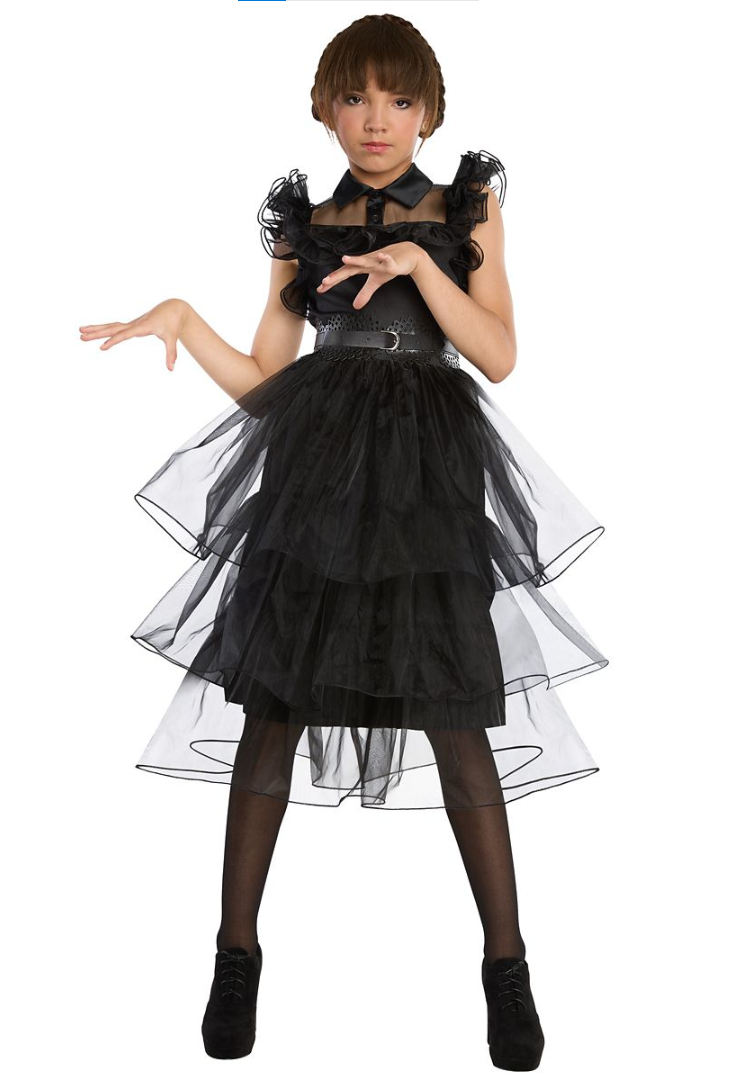 Vestido Kids Rave 'N Dance Wednesday Addams - Quarta-feira