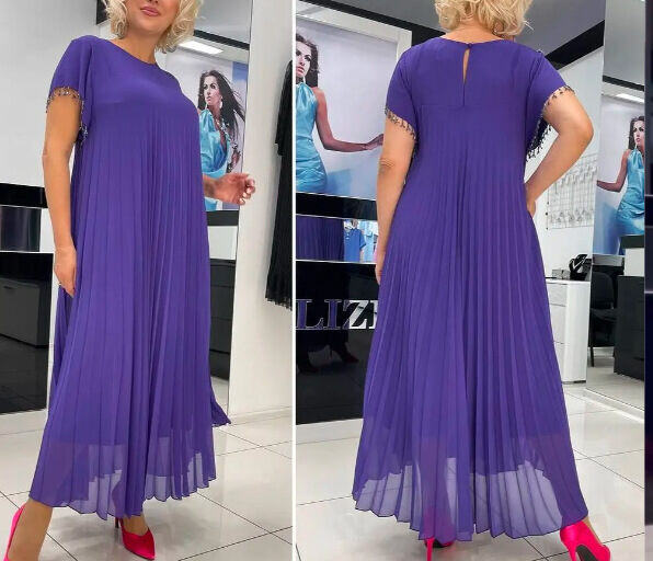 Nova saia larga de gaze de chiffon, três cores disponíveis