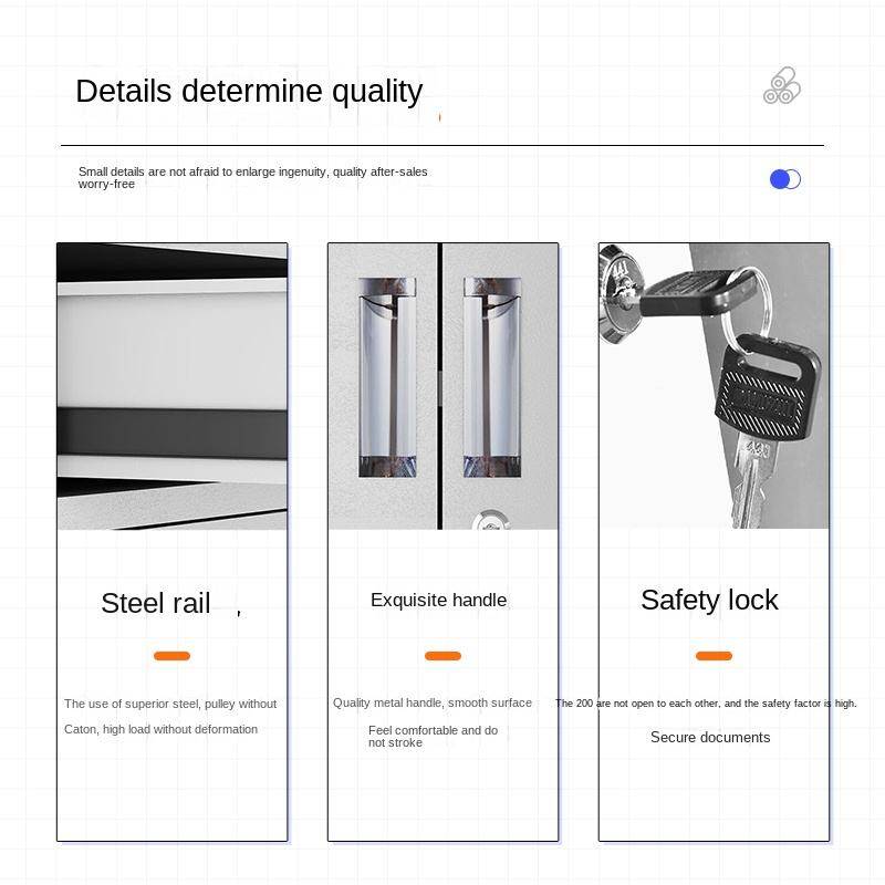 Cheap Price 1850*900*400mm Moisture Proof Adjustable Layer Plate Four Door Large Filing Cabinet