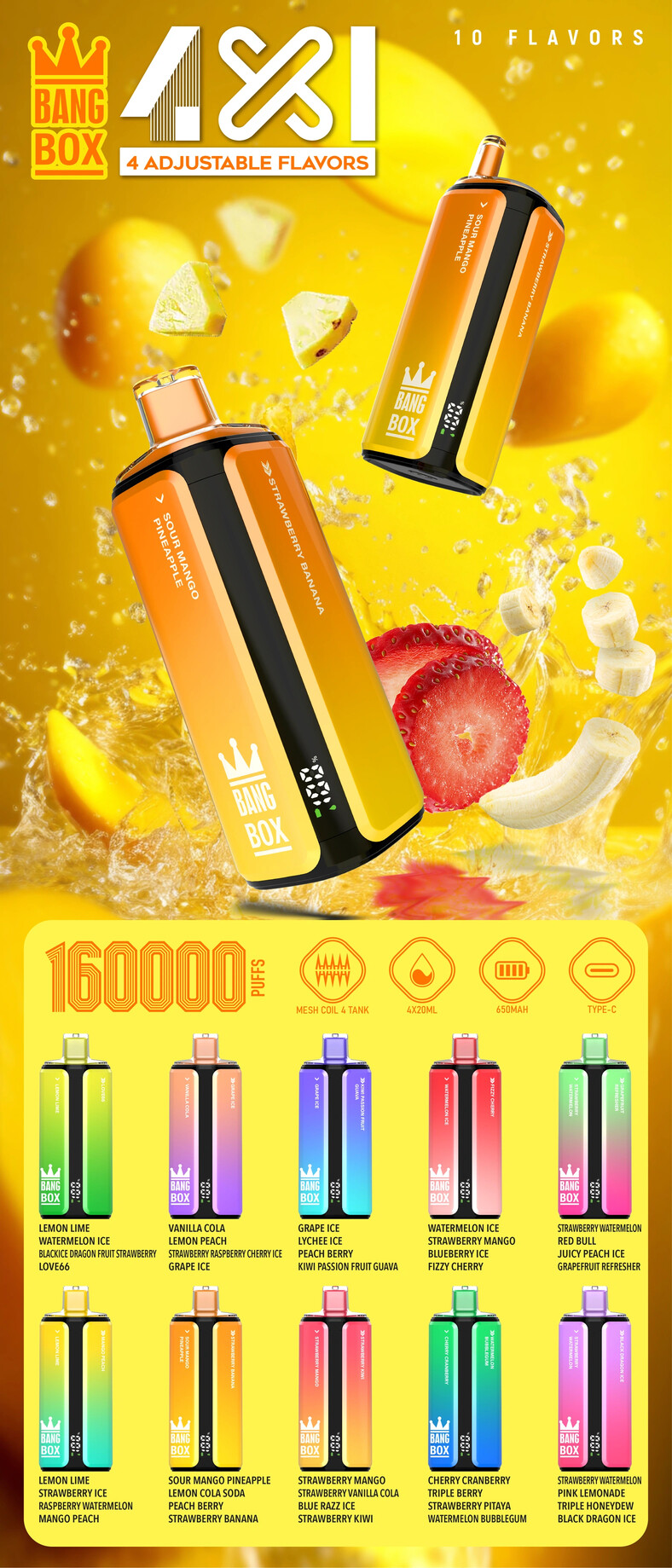 Detalhes Bang Box 160.000 Puffs