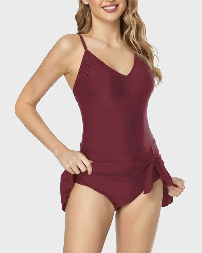 2025 New Women's Tummy Control Slim Fit One Piece Swimsuit