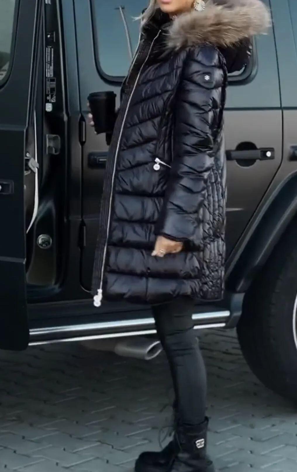 Luxurious Puffer Coats with Fur - Trimmed Hoods