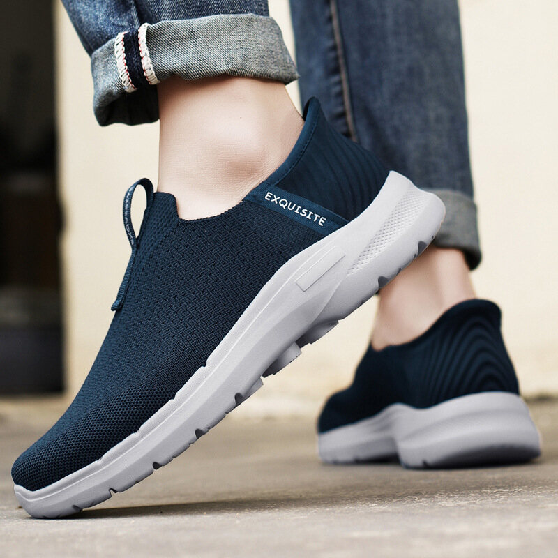 Tênis de caminhada ortopédico masculino para fascite plantar, tênis de caminhada para amortecimento extra e suporte de arco