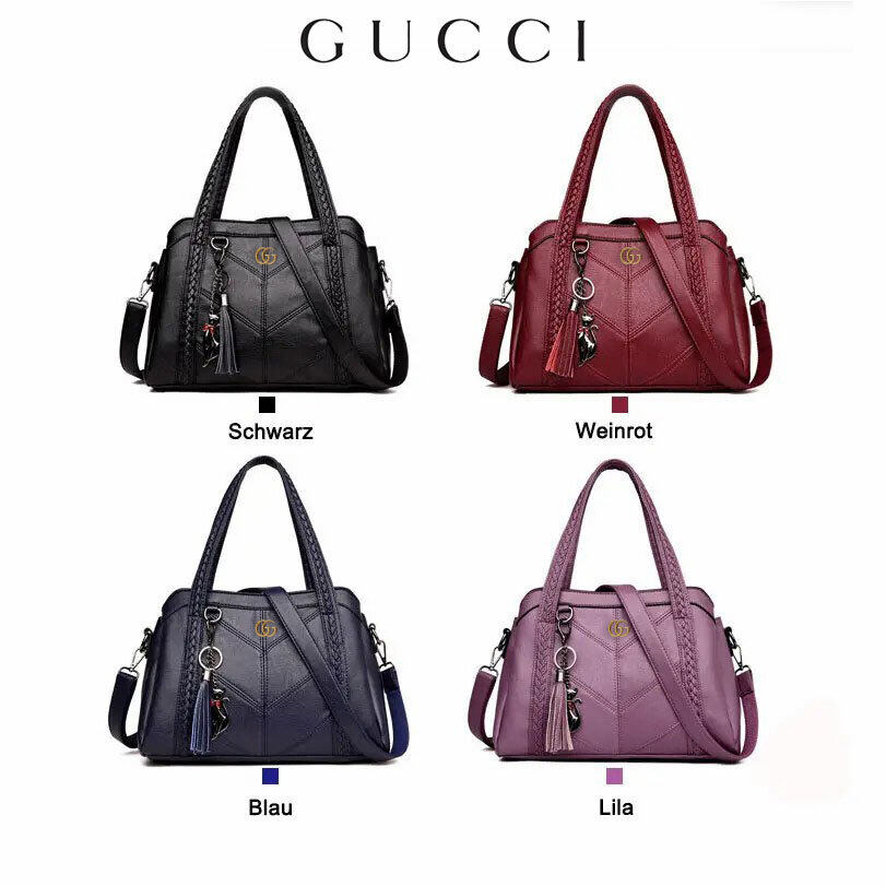 Torba GUCCI Fashion wykonana ze skóry bydlęcej, trójwarstwowa o dużej pojemności, świetny stosunek ceny do jakości!