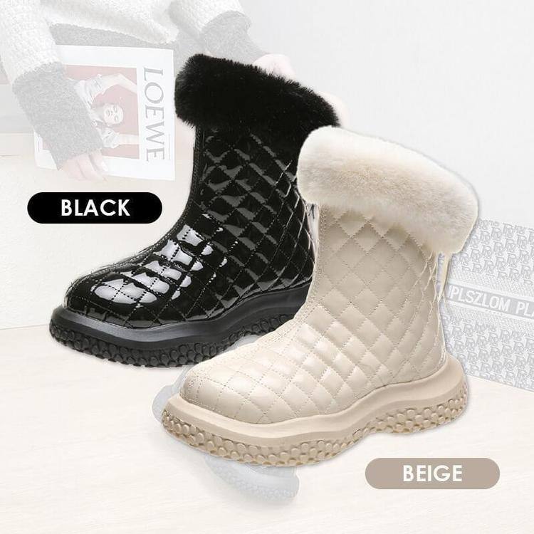 Botas de neve quentes de inverno com sola grossa
