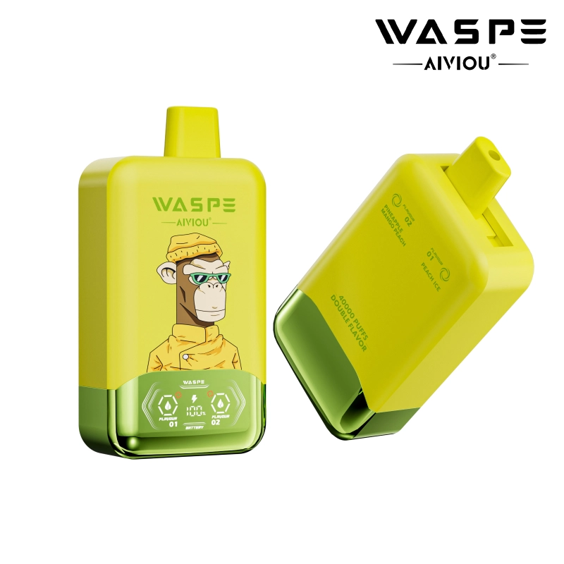 waspe 40000 puffs Peach Ice + Mango Peach